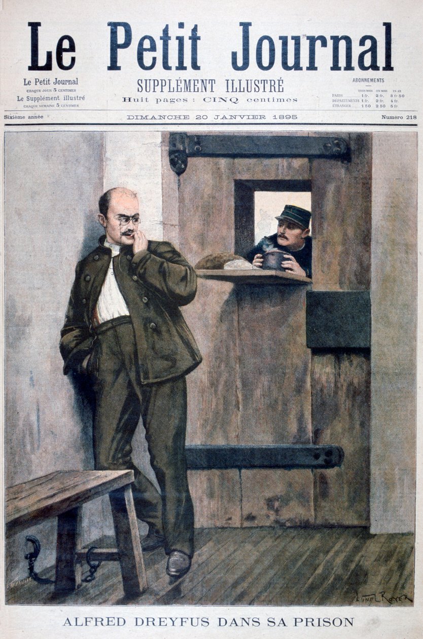 Alfred Dreyfus ve vězení, 1895 od Unbekannt