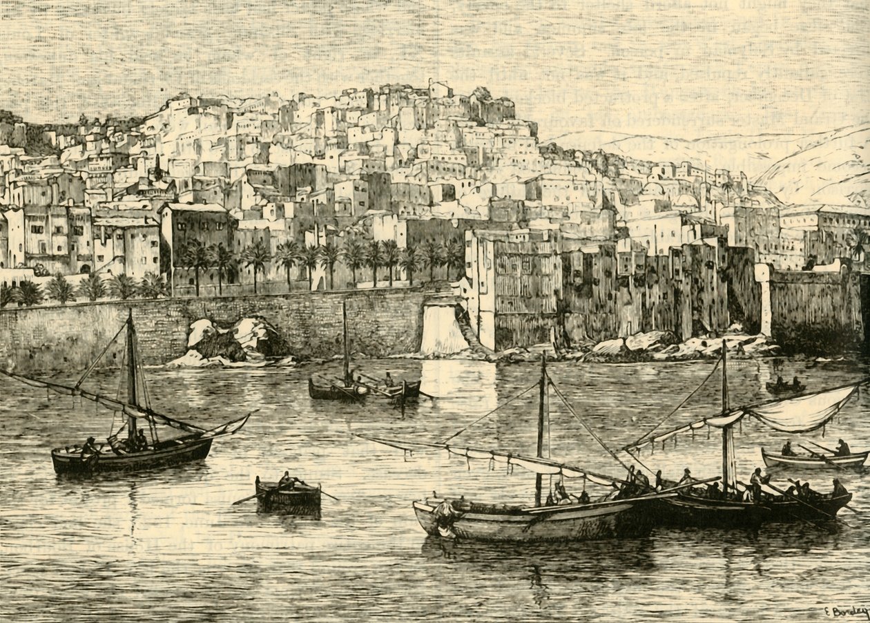 Alžír, z moře, 1890. od Unbekannt