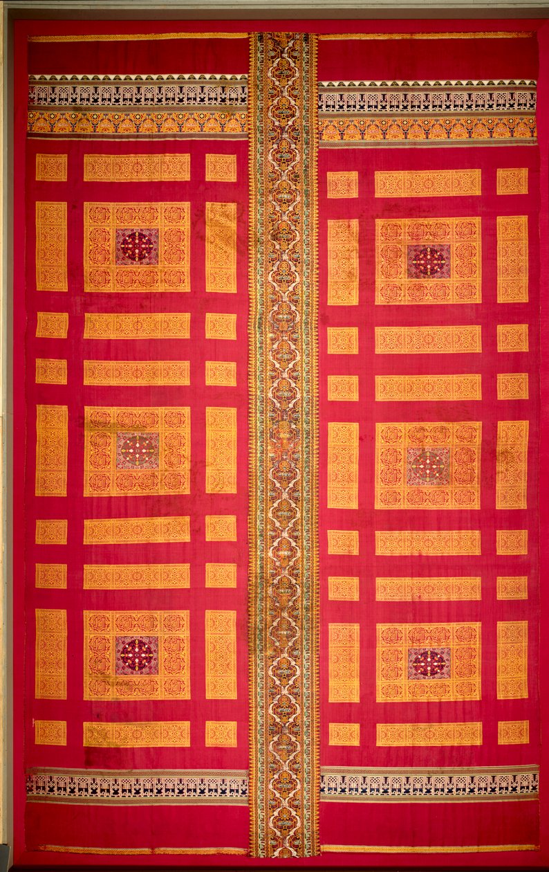 Hedvábná opona paláce Alhambra, polovina 1300. od Unbekannt