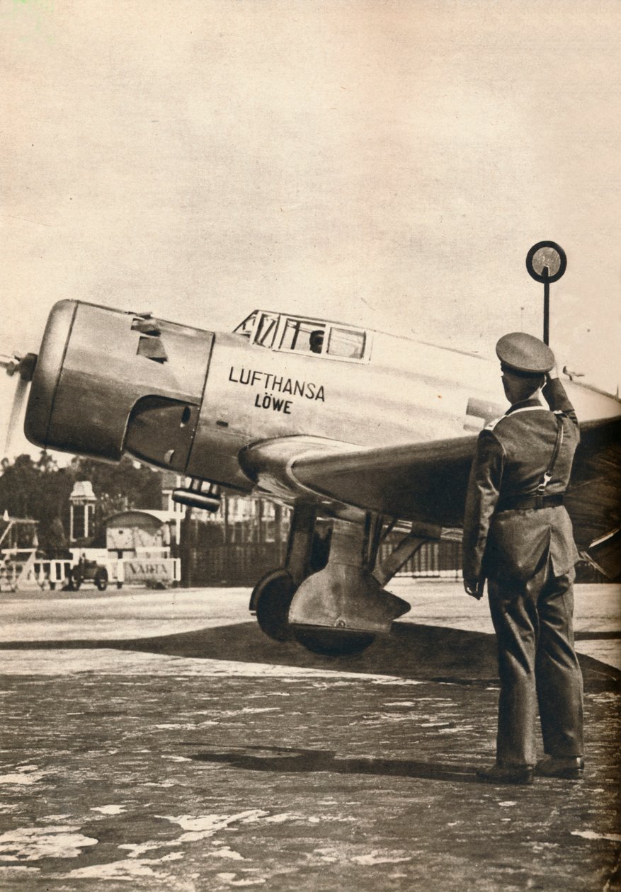 Vše jasné pro start na letišti Tempelhof, Berlín, c1936 c1937 od Unbekannt