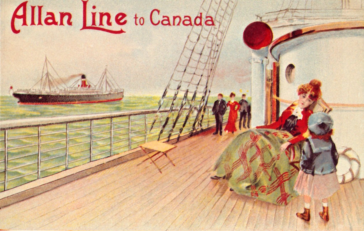 Allan Line do Kanady, c1900. od Unbekannt
