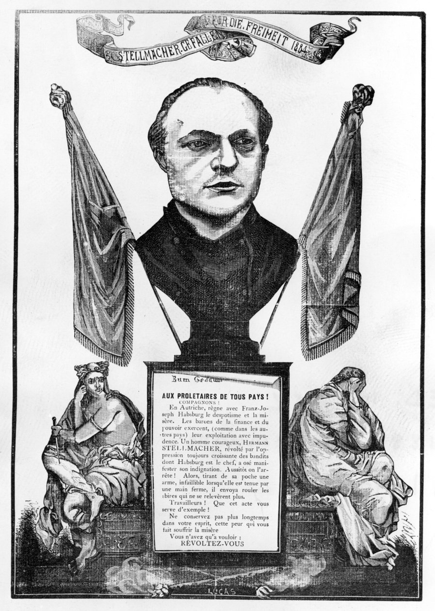 Alegorie Hermanna Stellmachera, 1884 od Unbekannt