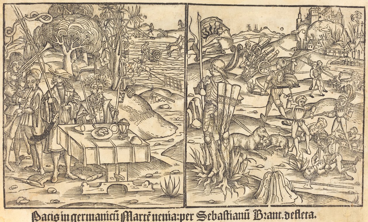 Alegorie války a míru, 1499. od Unbekannt