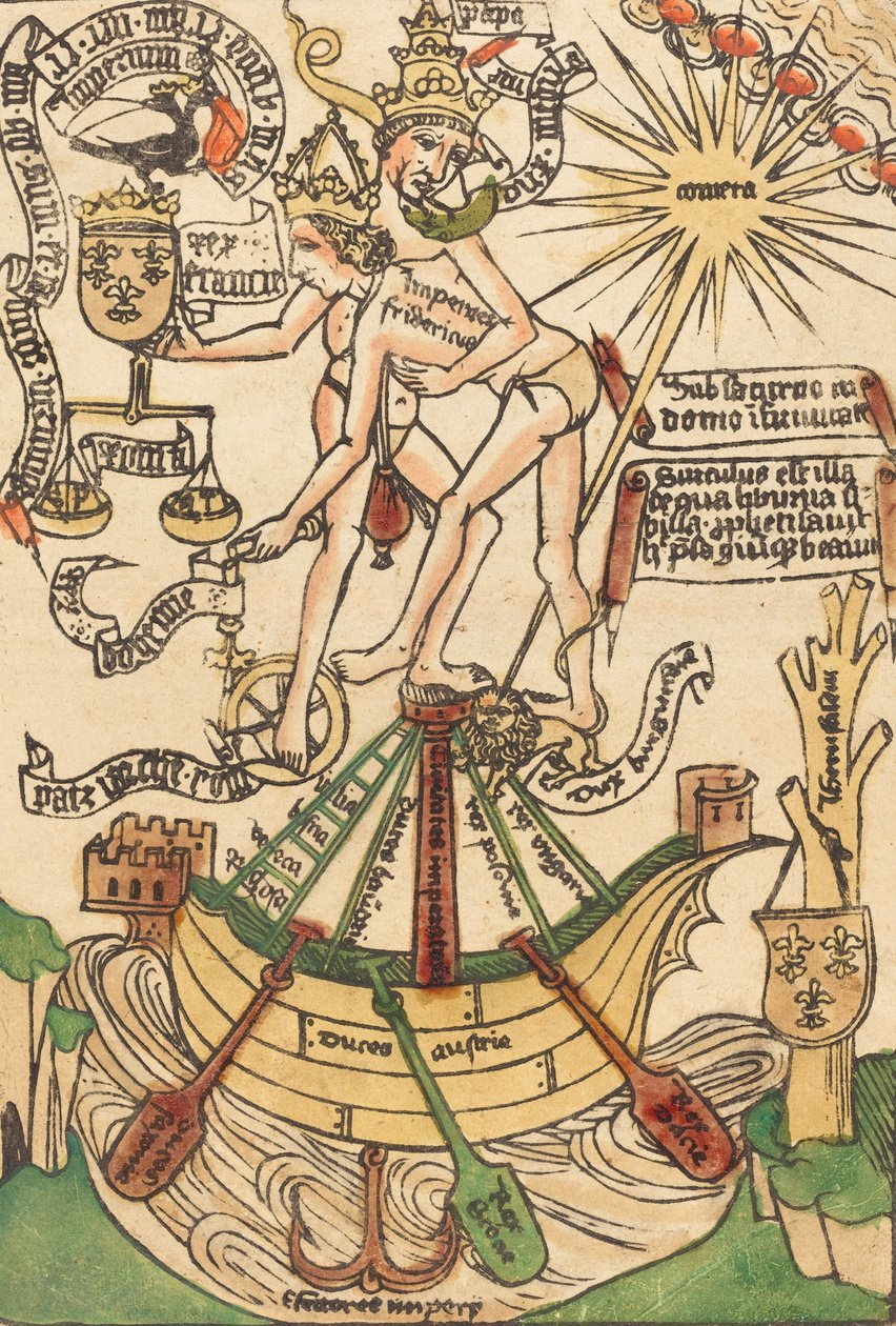 Alegorie setkání papeže Pavla II. a císaře Fridricha III. 1470. od Unbekannt