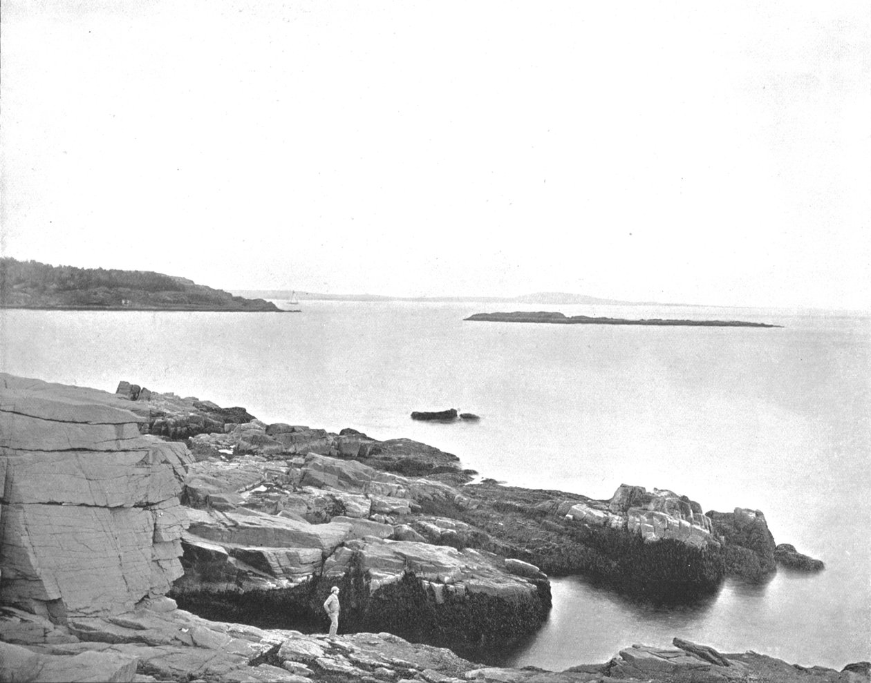 Podél pobřeží, Bar Harbor, Maine, USA, c1900. od Unbekannt