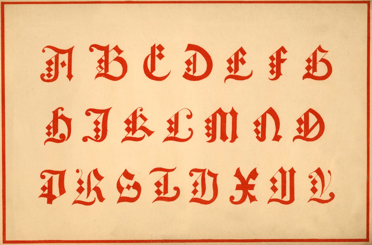 Abeceda, písmena A-Z, velká písmena od Unbekannt