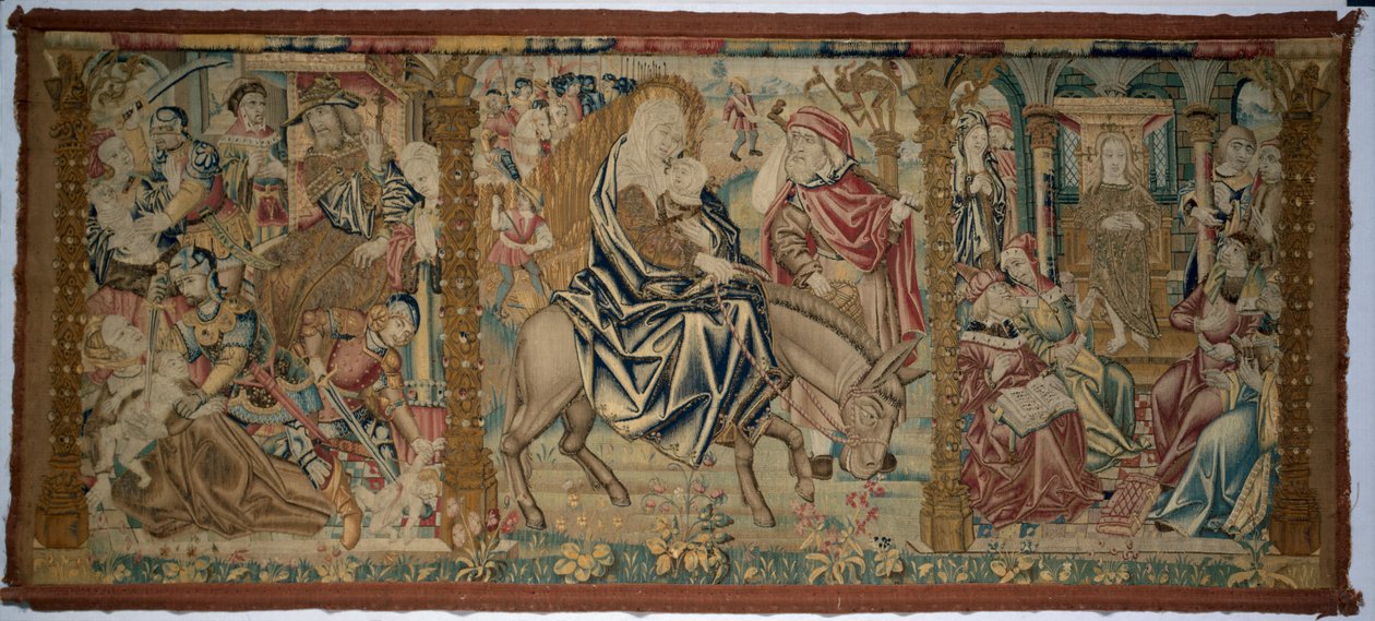 Altar Frontal: Scény z dětství Krista, c. 1500. od Unbekannt