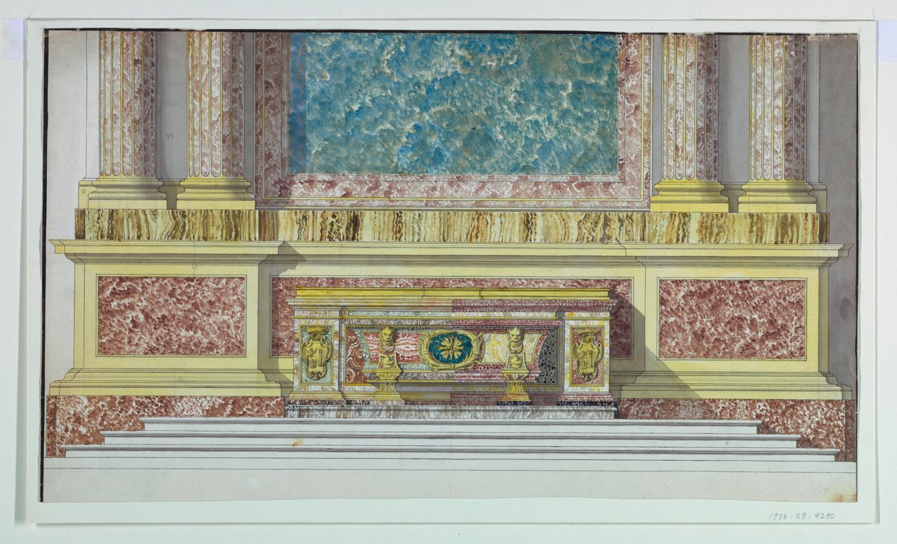 Oltář Mensa pro kapli Borghese, Santa Maria Maggiore, Řím od Unbekannt