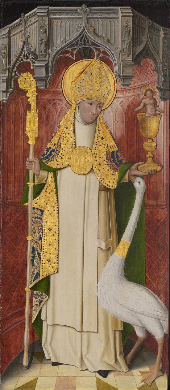 Oltářní obraz z Thuison-les-Abbeville: Saint Hugh of Lincoln, 14901500. od Unbekannt