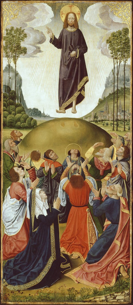 Oltářní obraz z Thuison-les-Abbeville: The Ascension, 14901500. od Unbekannt
