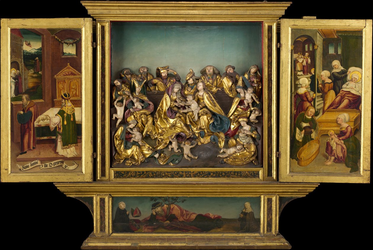 Oltářní obraz s výjevy ze života Panny Marie, Němec, 1548. od Unbekannt