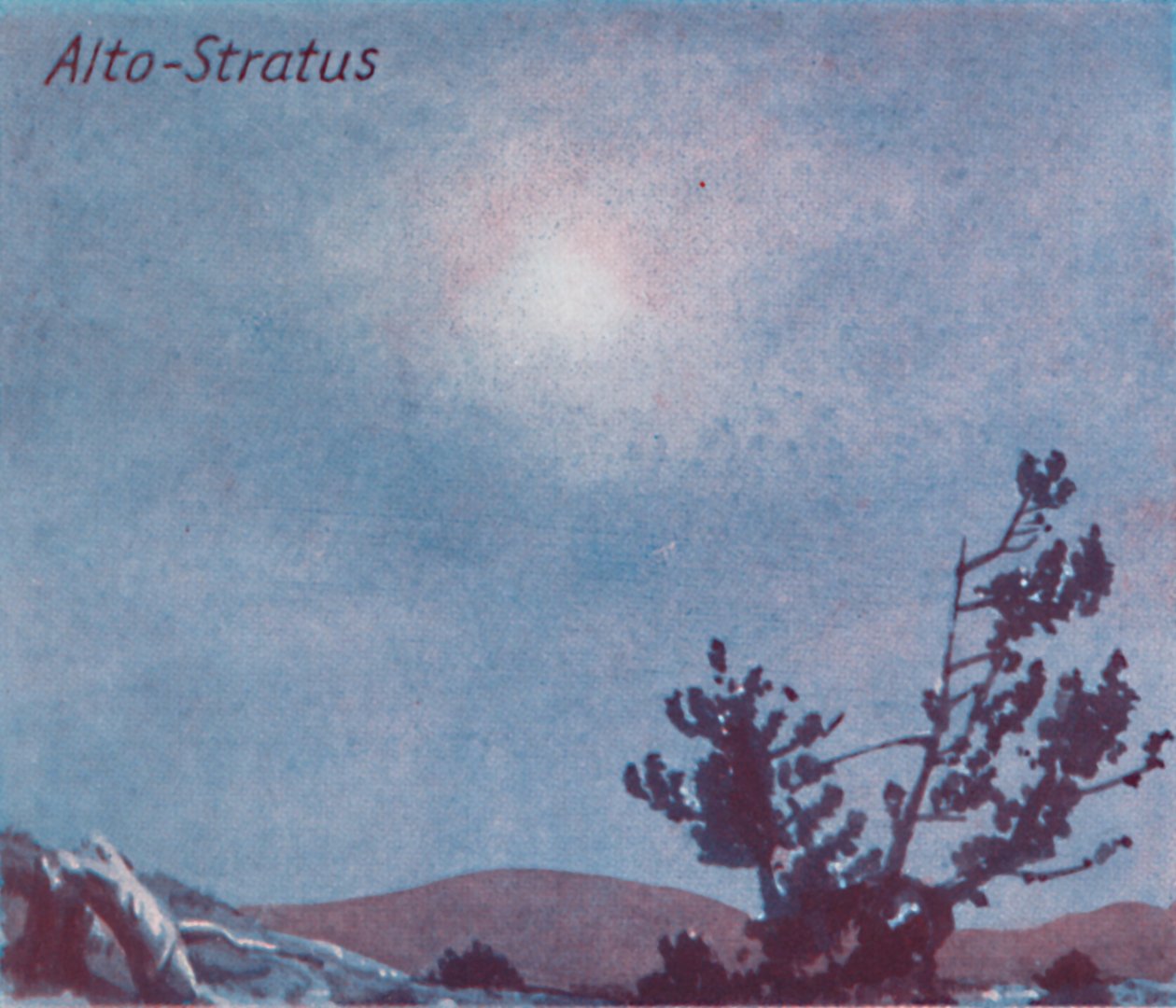 Alto-Stratus - Tucet hlavních mrakových forem na obloze, 1935 od Unbekannt