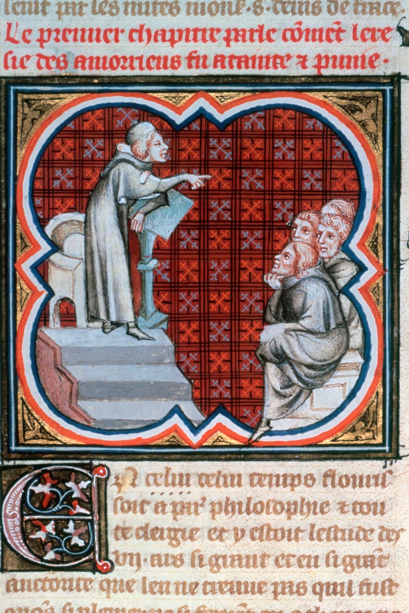 Učení Amalric of Bena, c1200, 1375-1379 od Unbekannt