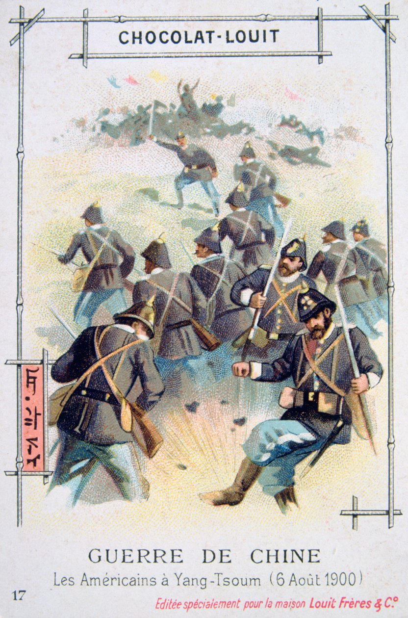 Americká armáda v Yang-Tsoum, Čína, povstání boxerů, 6. srpna 1900 od Unbekannt