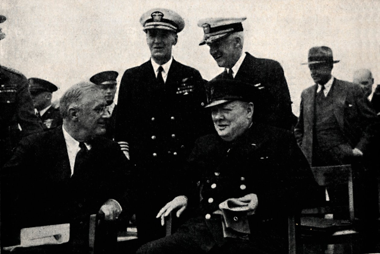 Americký prezident a britský premiér, 14. srpna 1941, 1945. od Unbekannt
