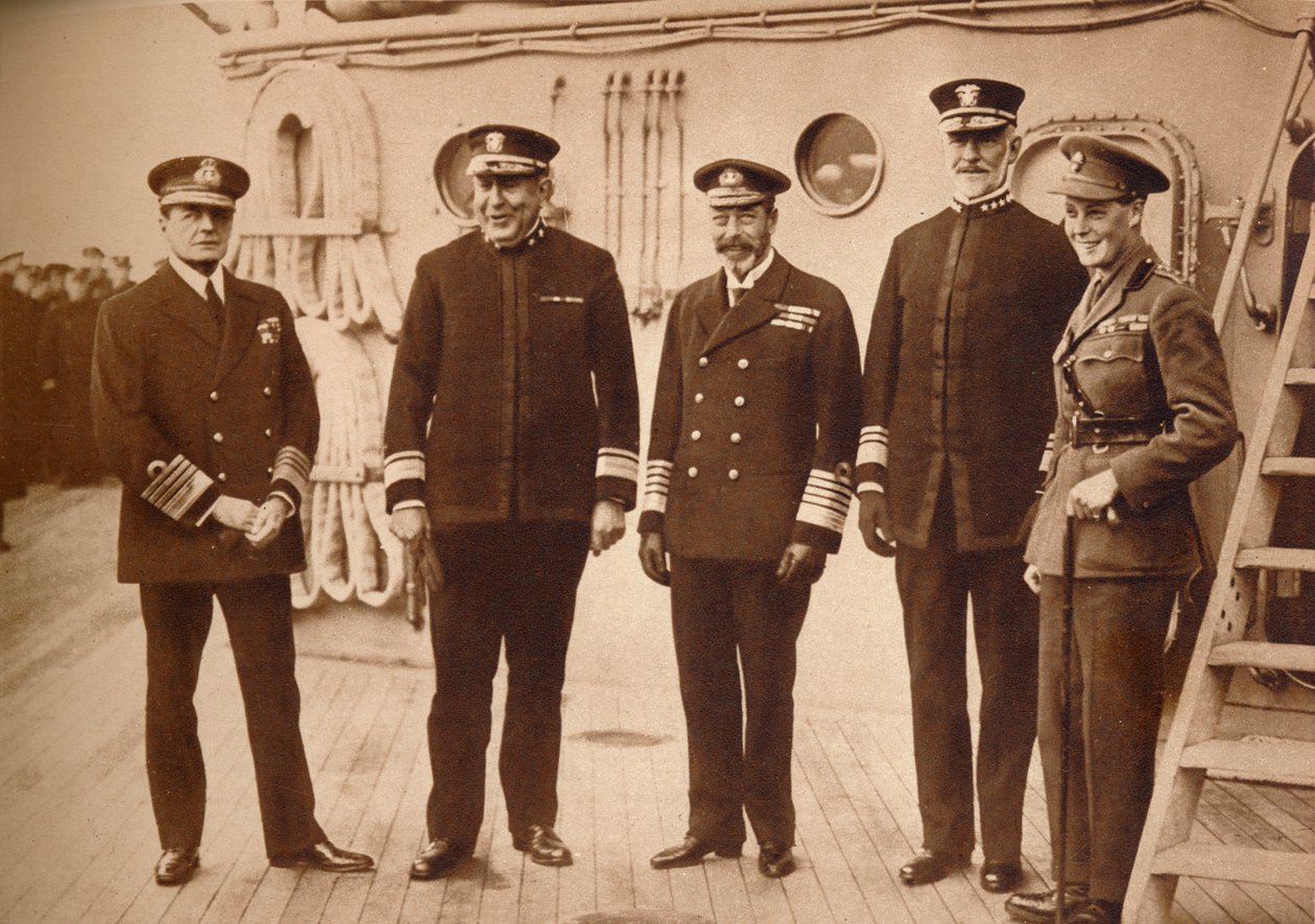 Američtí admirálové na vodě s králem, 1918 1935 od Unbekannt