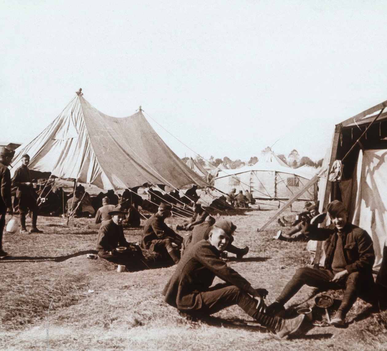 Americký tábor, Melette, Francie, c1914-c1918 od Unbekannt