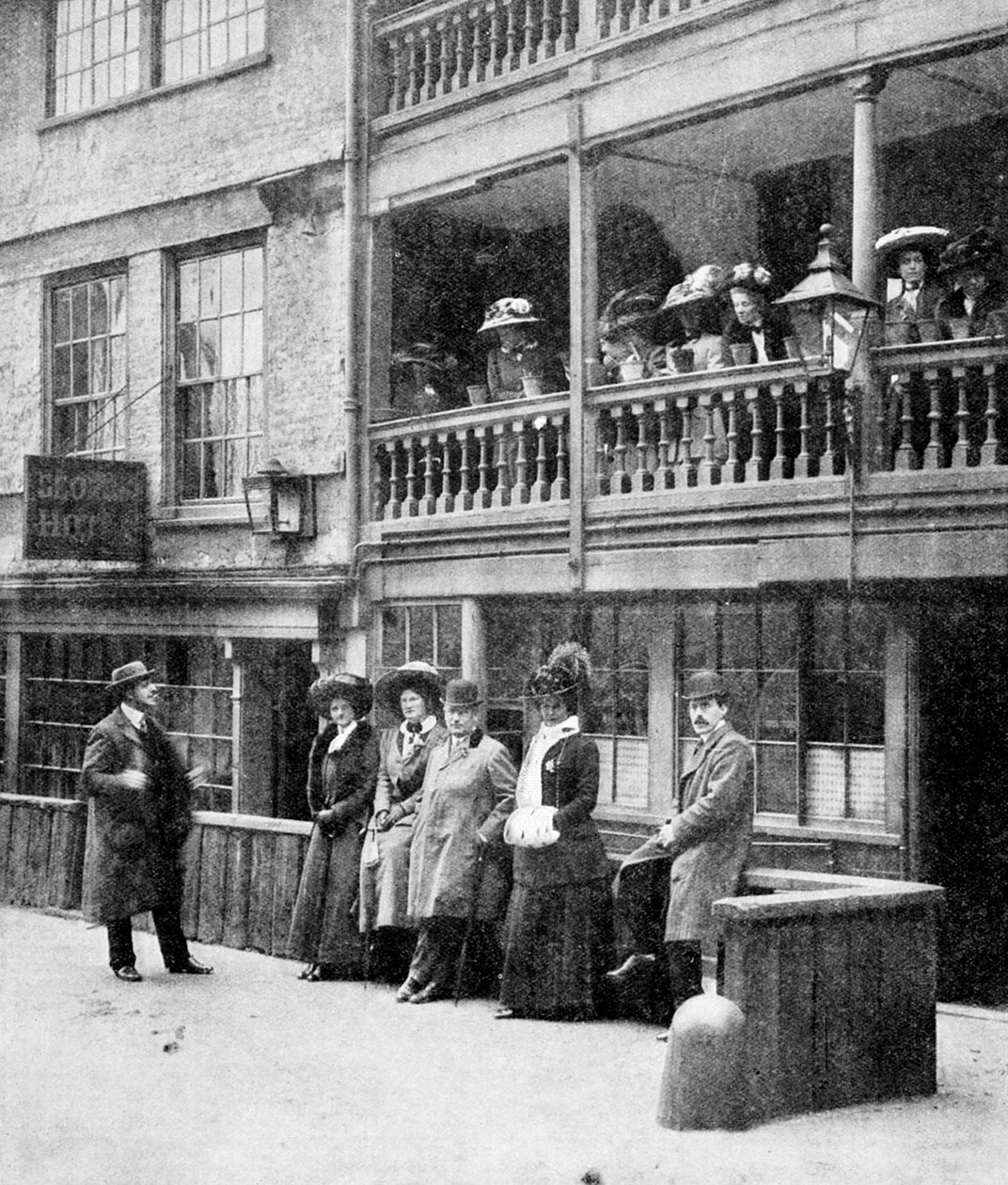 Američané v Londýně, Párty v hotelu George, Borough, Southwark, Londýn, 1910 od Unbekannt