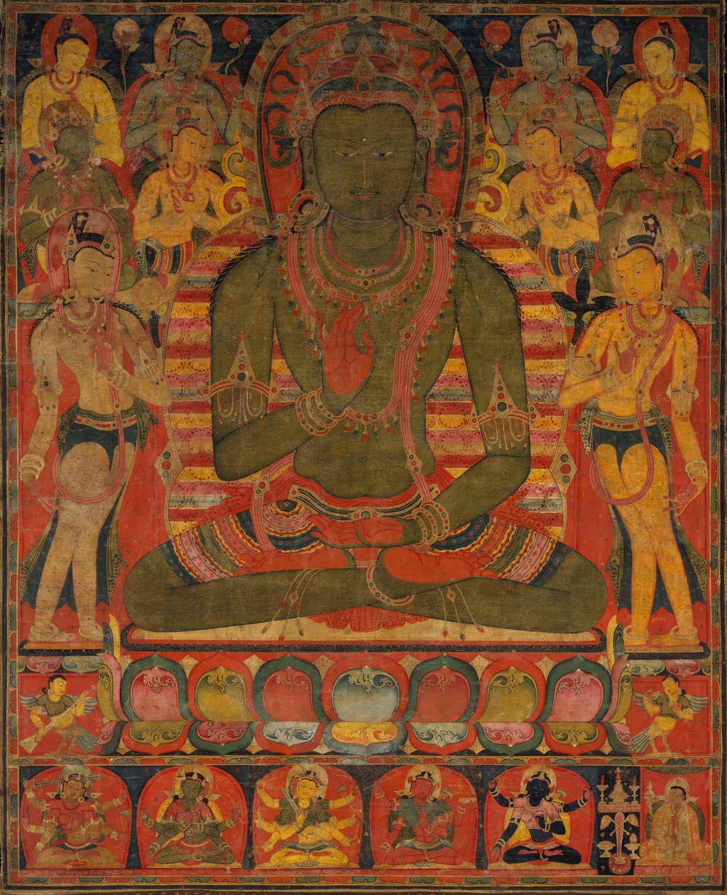 Amoghasiddhi, Buddha severní čisté země, ca. 1200-50. od Unbekannt
