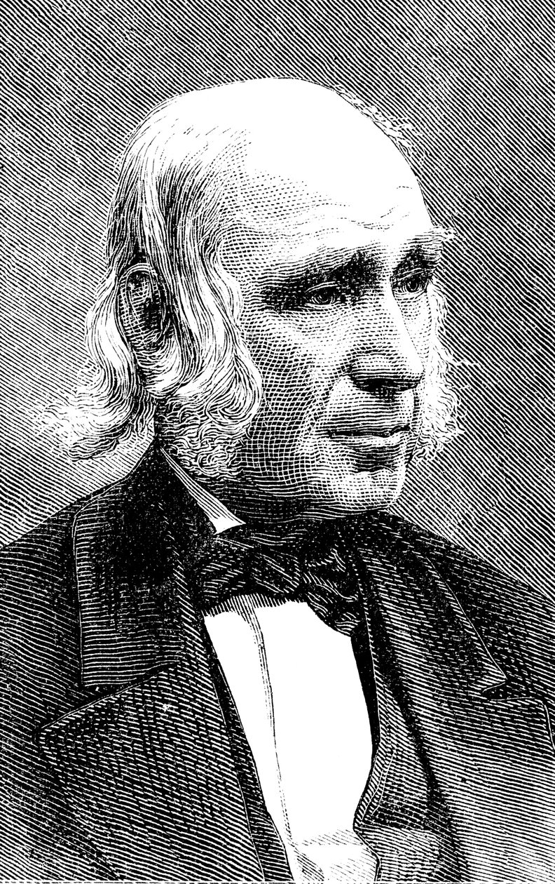 Amos Bronson Alcott 1799-1888, americký učitel a transcendentalista od Unbekannt