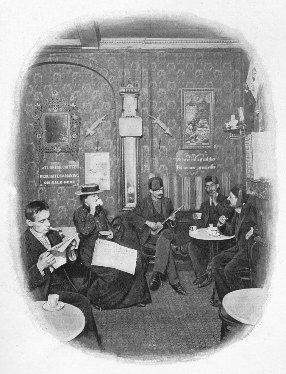 Arabská kavárna, Londýn, c1901 1901 od Unbekannt