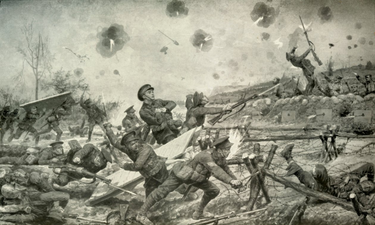 Útok vedený bombardovací stranou, 1919. od Unbekannt