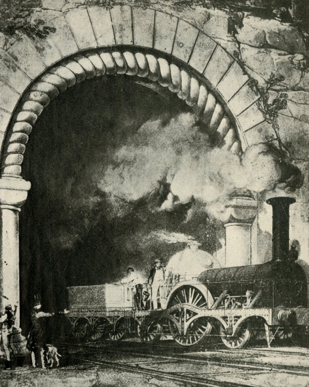 An Early Broad Gauge Train - Great Western Railway, c1930. od Unbekannt
