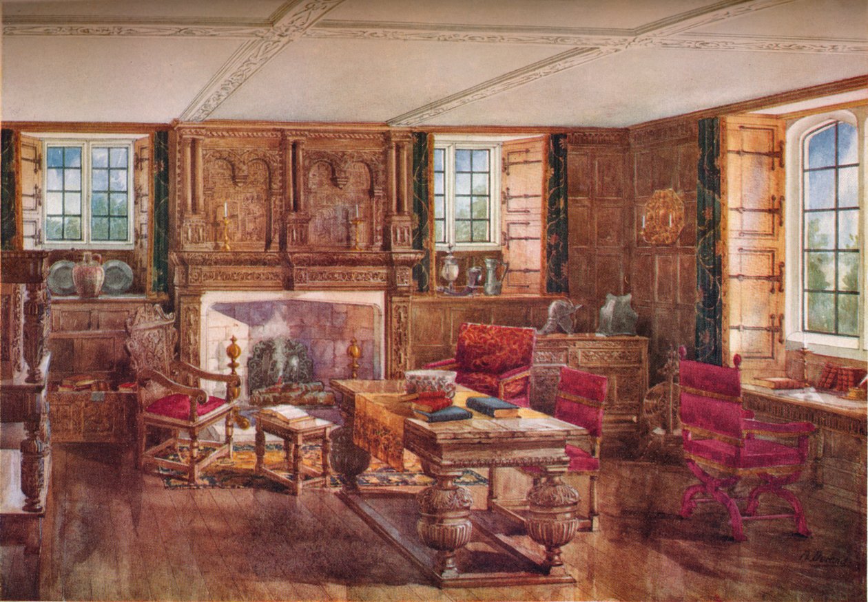 Alžbětinský obývací pokoj, 19. století, 1923 od Unbekannt
