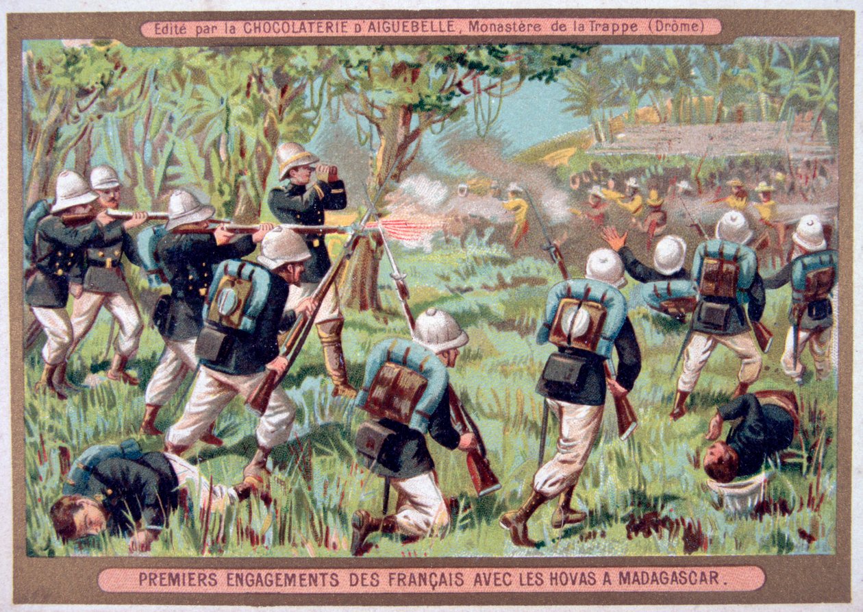 Angažovanost proti Hovas z Madagaskaru, 1883-1896 od Unbekannt