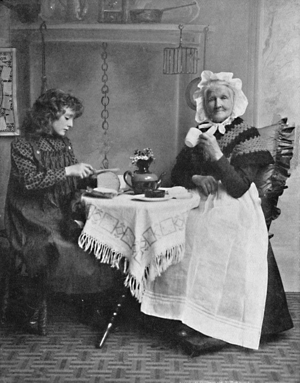 Anglická chatová scéna, 1912 od Unbekannt