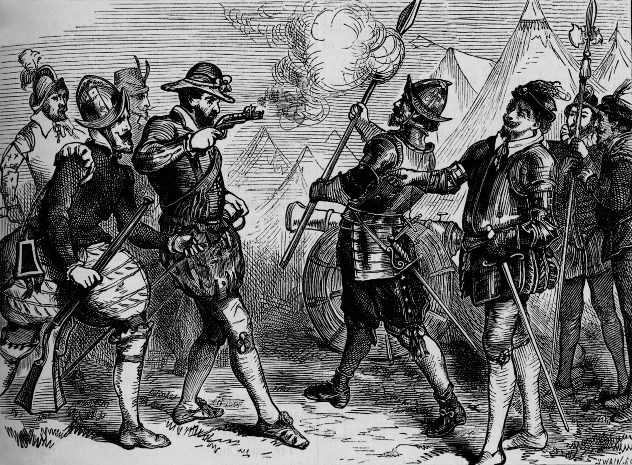 Incident in the Siege of Leith, 1548-1560, c1880 od Unbekannt