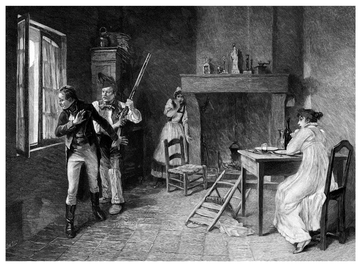 Incident v bílém teroru, 1815, 1895 od Unbekannt