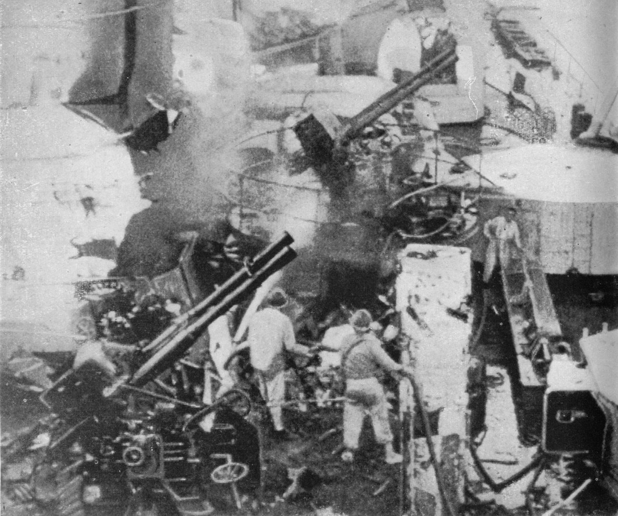 Italská bitevní loď je zasažena, 1940 1943 od Unbekannt