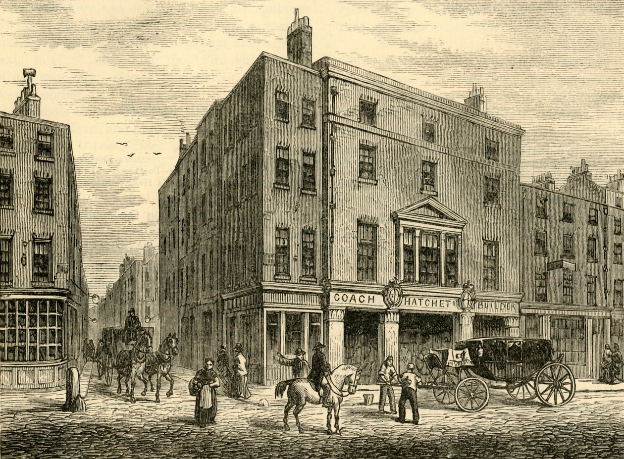 An Old Coachmakers Shop v Long Acre, 1881. od Unbekannt