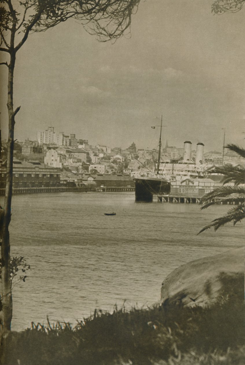 Orient Liner kotvící v zálivu Woolloomooloo, 1937 od Unbekannt
