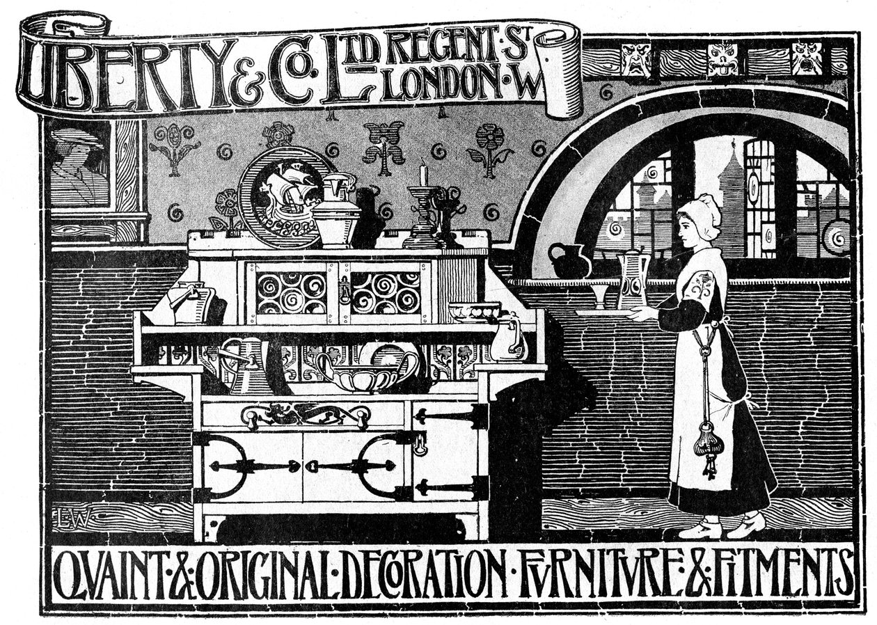 Reklama na Liberty and Co Ltd, 1898 od Unbekannt