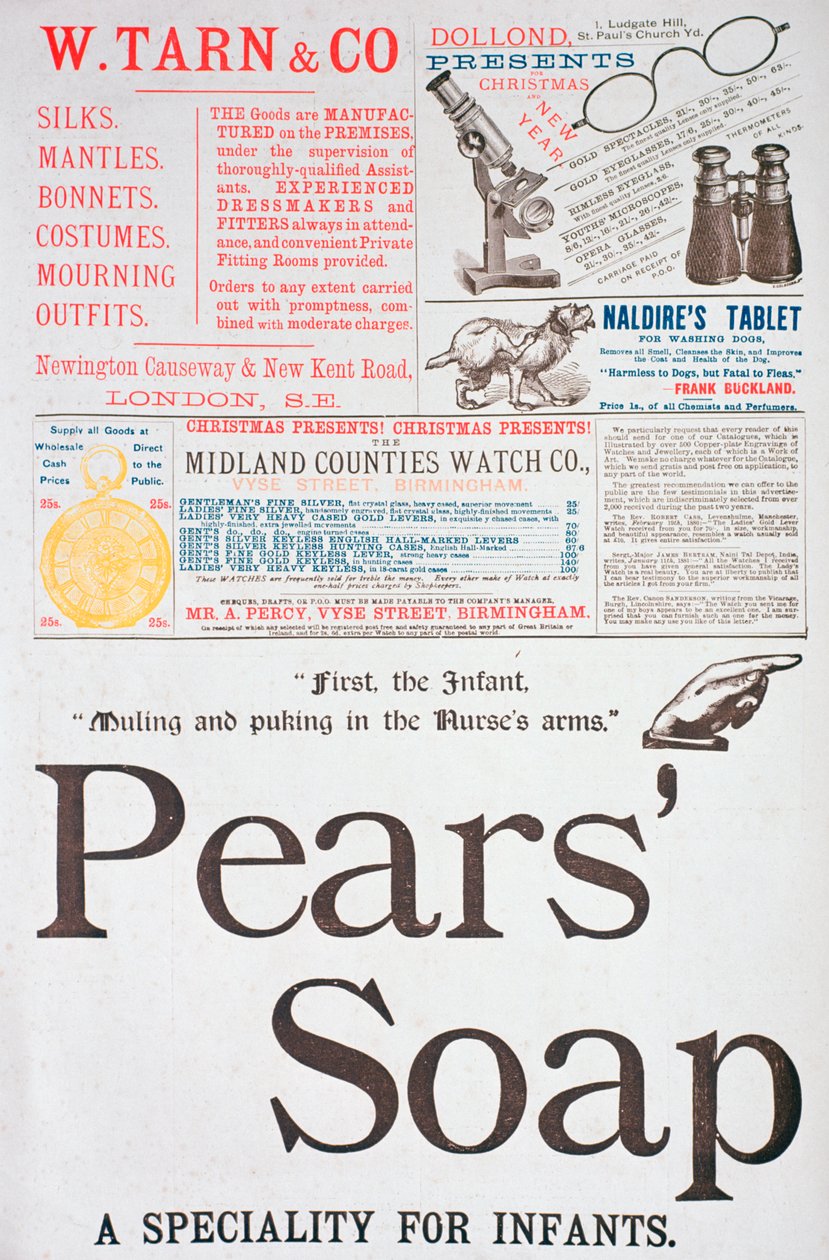 Reklamní stránka na Vánoce, 1882 od Unbekannt