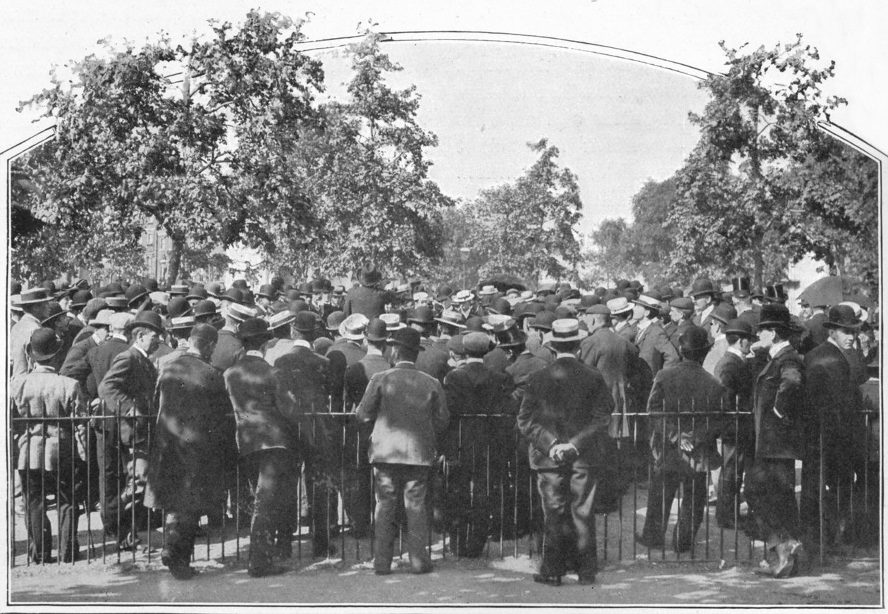 Přednáška pod širým nebem, Hyde Park, Londýn, c1900 1901 od Unbekannt