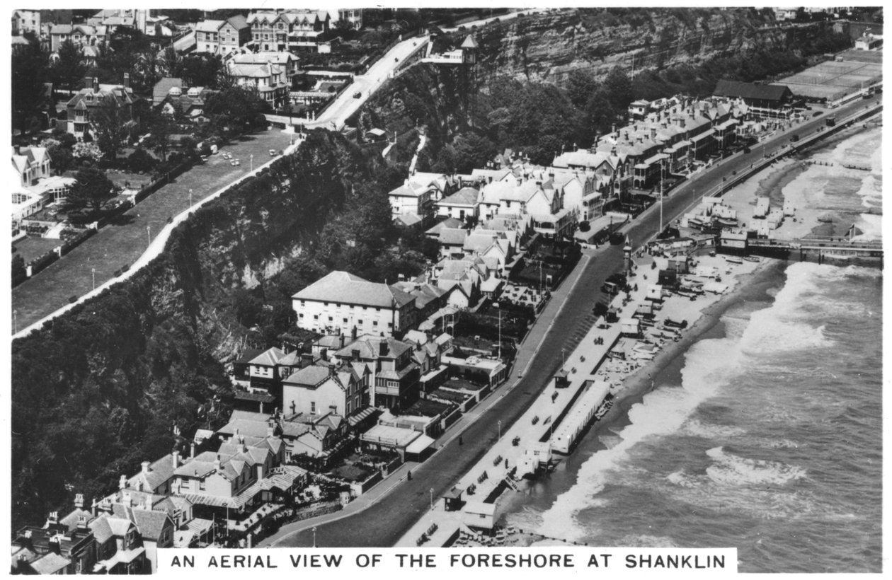 Letecký pohled na pobřeží v Shanklin, 1936 od Unbekannt