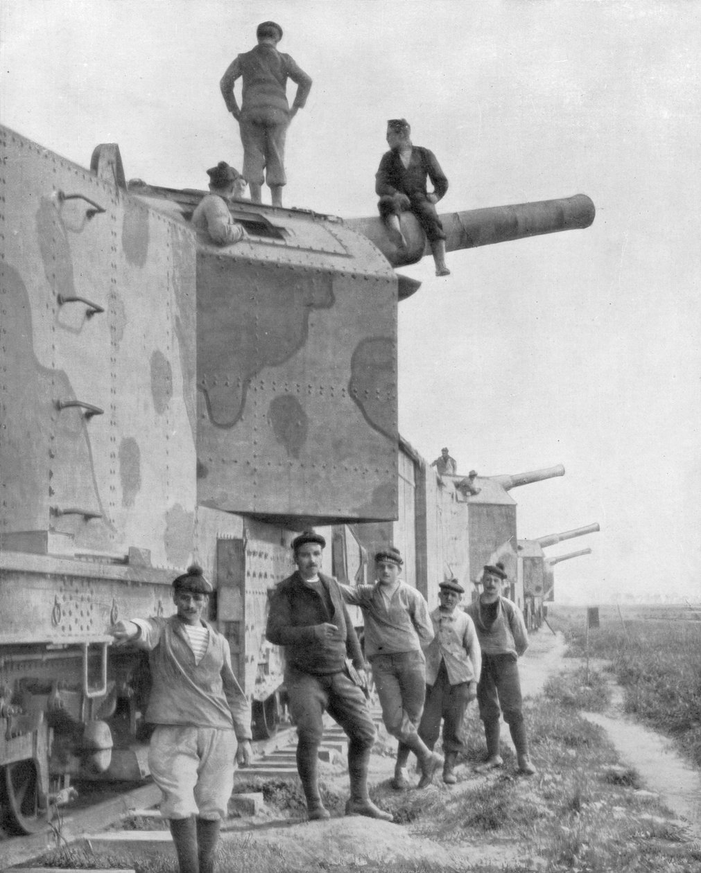 Baterie obrněného vlaku, 1918 od Unbekannt