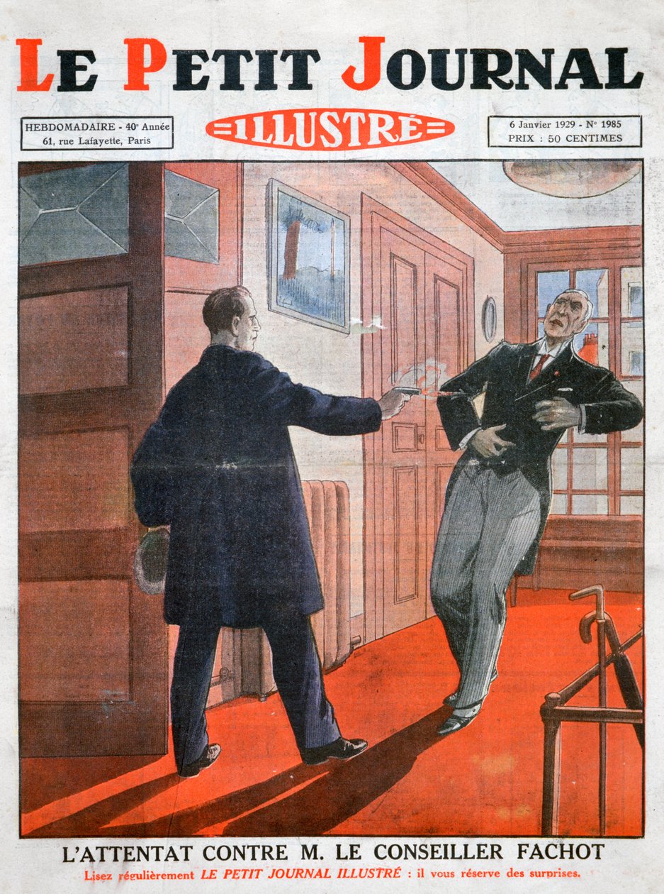 Útok proti radnímu Fachotovi, 1929 od Unbekannt