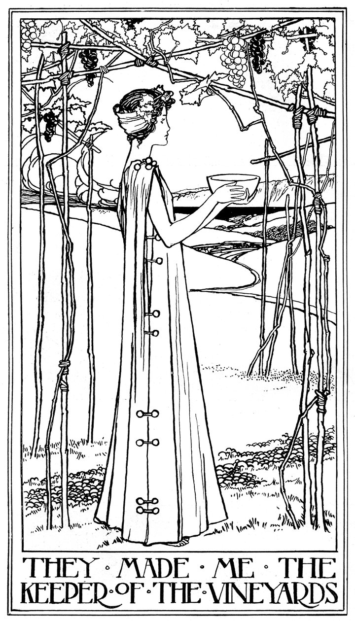 Ilustrace pro The Song of Solomon, 1899 od Unbekannt