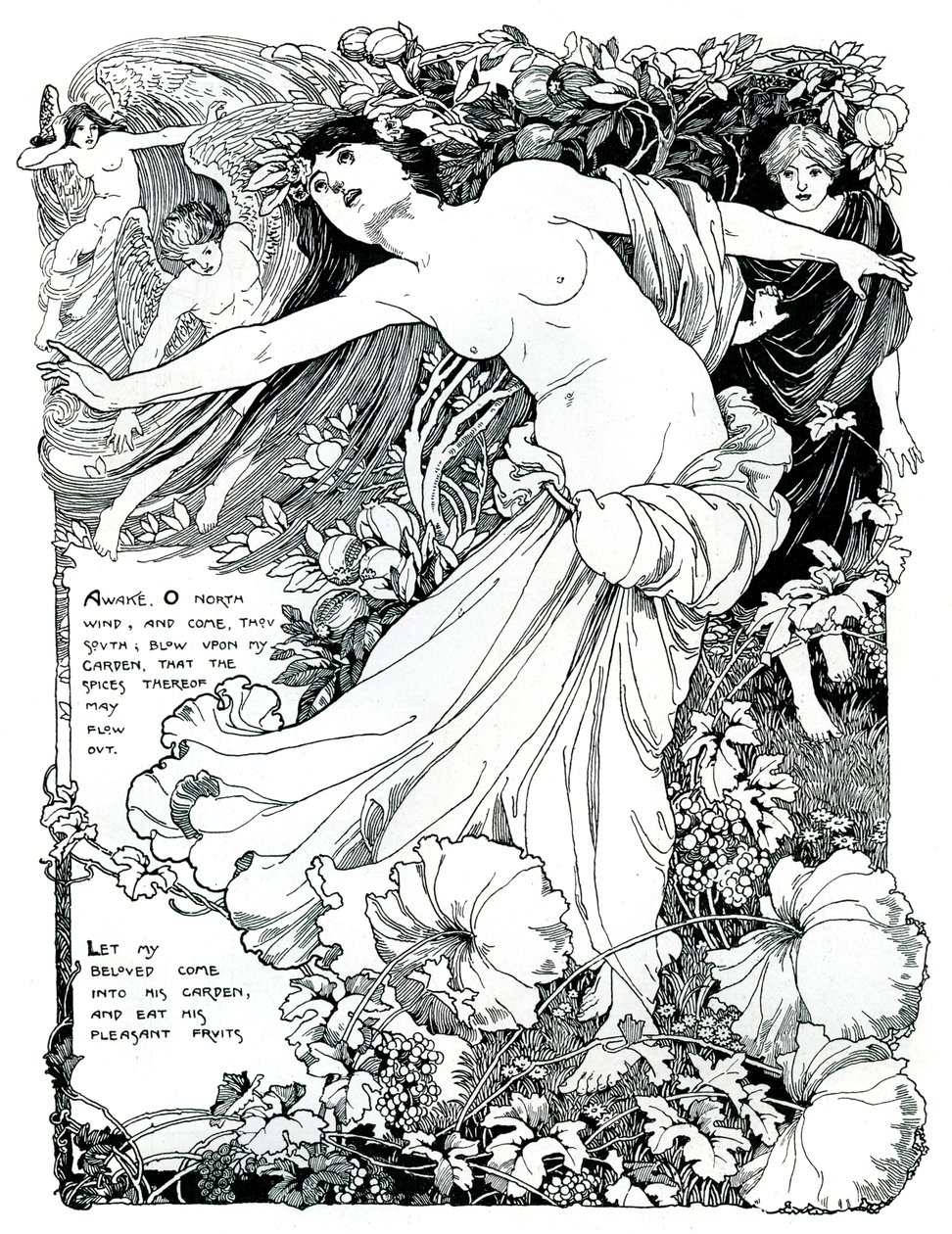 Ilustrace pro The Song of Solomon, 1899 od Unbekannt