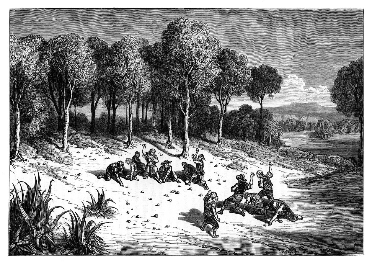 Pomerančový háj na jihu Španělska, c1890 od Unbekannt