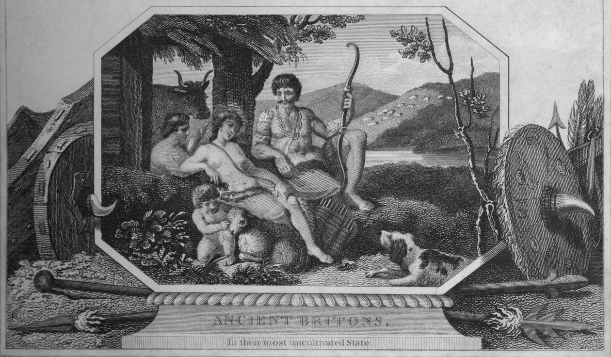 Starověcí Britové, v jejich nejvíce nekultivovaném stavu, 1838 od Unbekannt