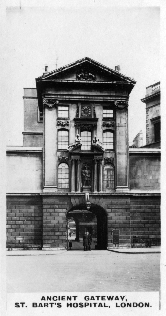 Ancient Gateway, St Barts Hospital, Londýn, c1920 od Unbekannt
