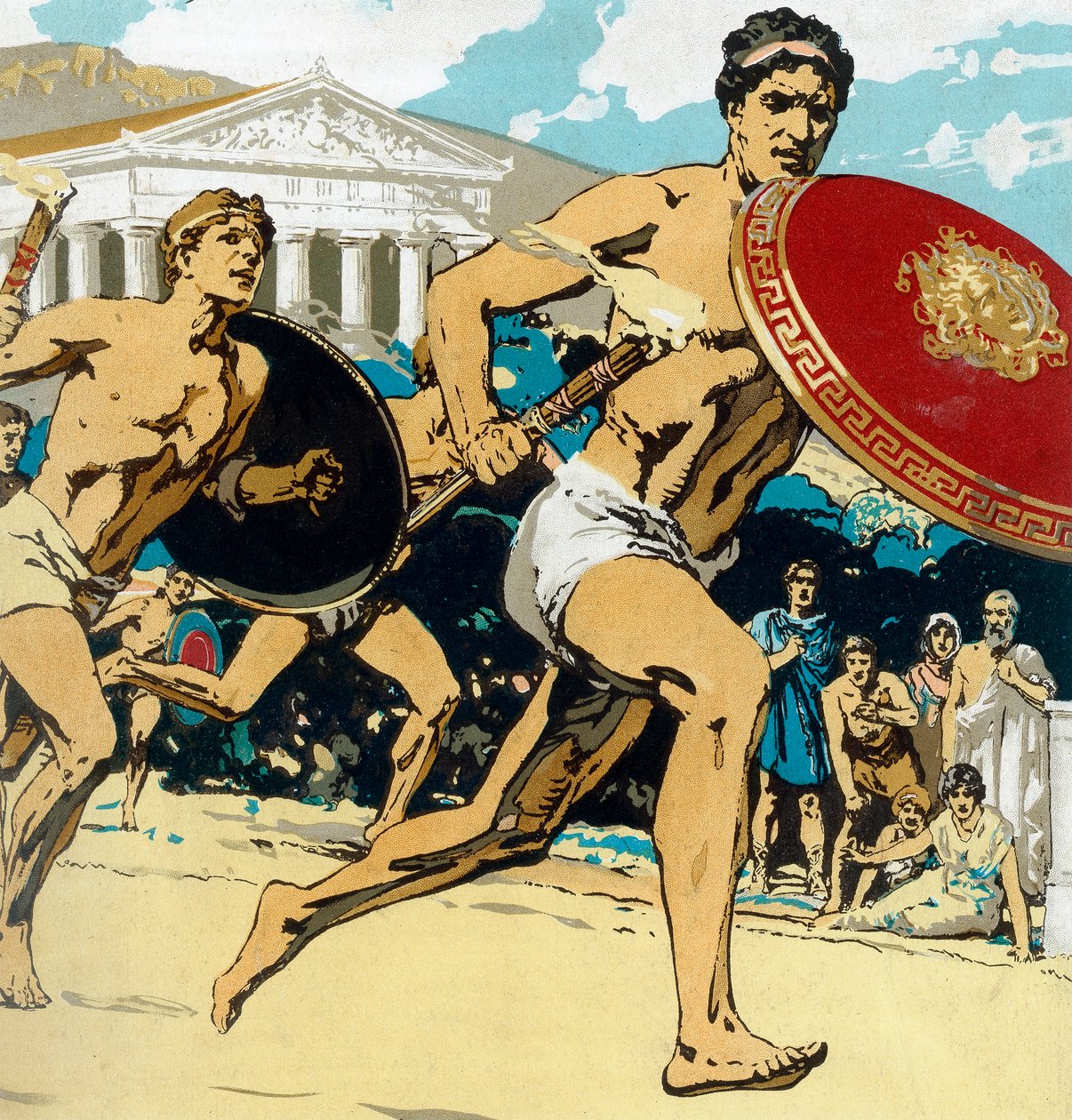 Starověké olympijské hry: štafetový závod, 1922 od Unbekannt
