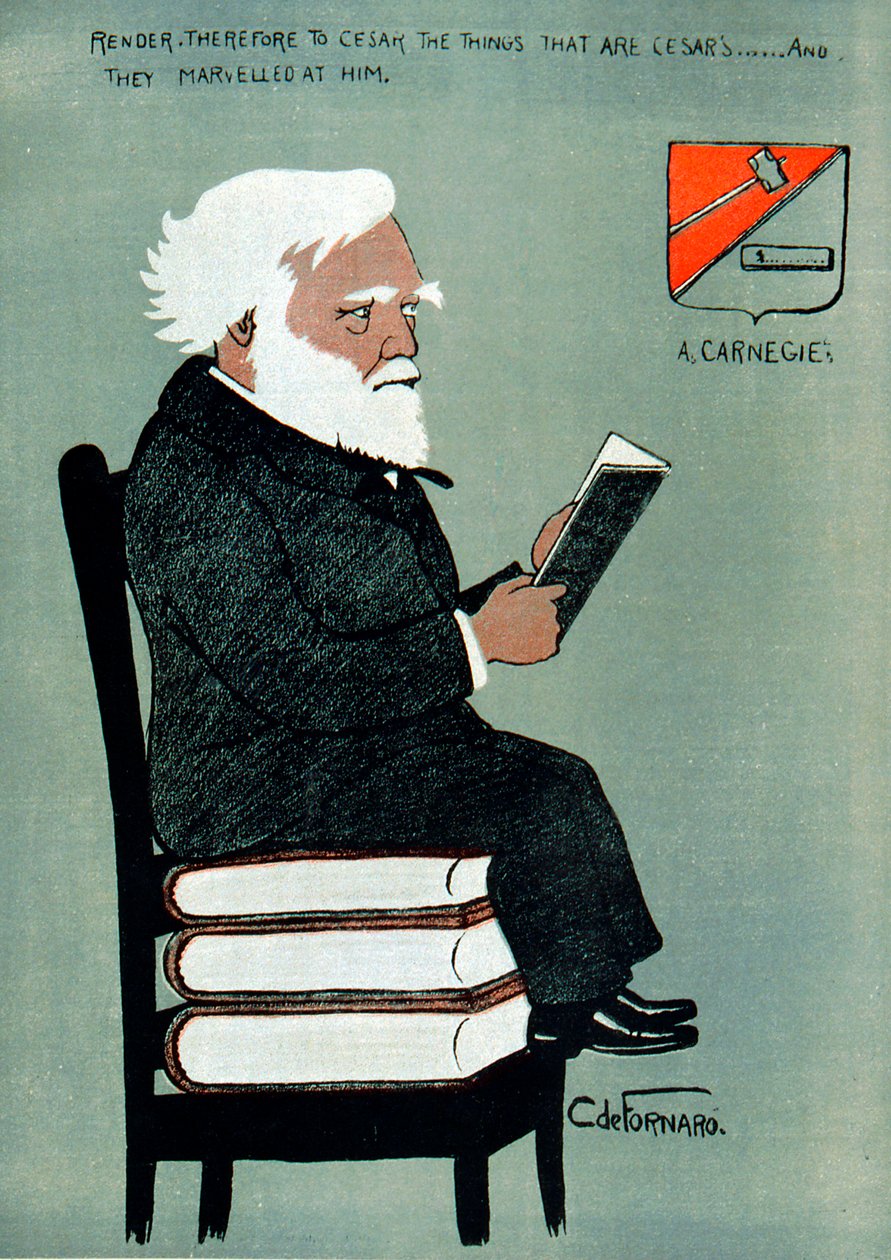 Andrew Carnegie 1835-1918, skotsko-americký průmyslník a filantrop od Unbekannt