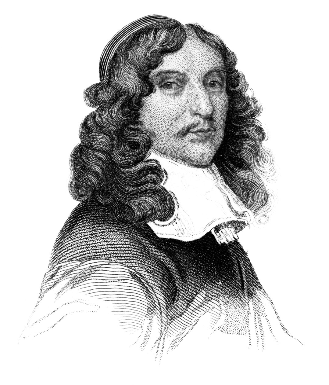 Andrew Marvell, anglický metafyzický básník 17. století, c1850 od Unbekannt