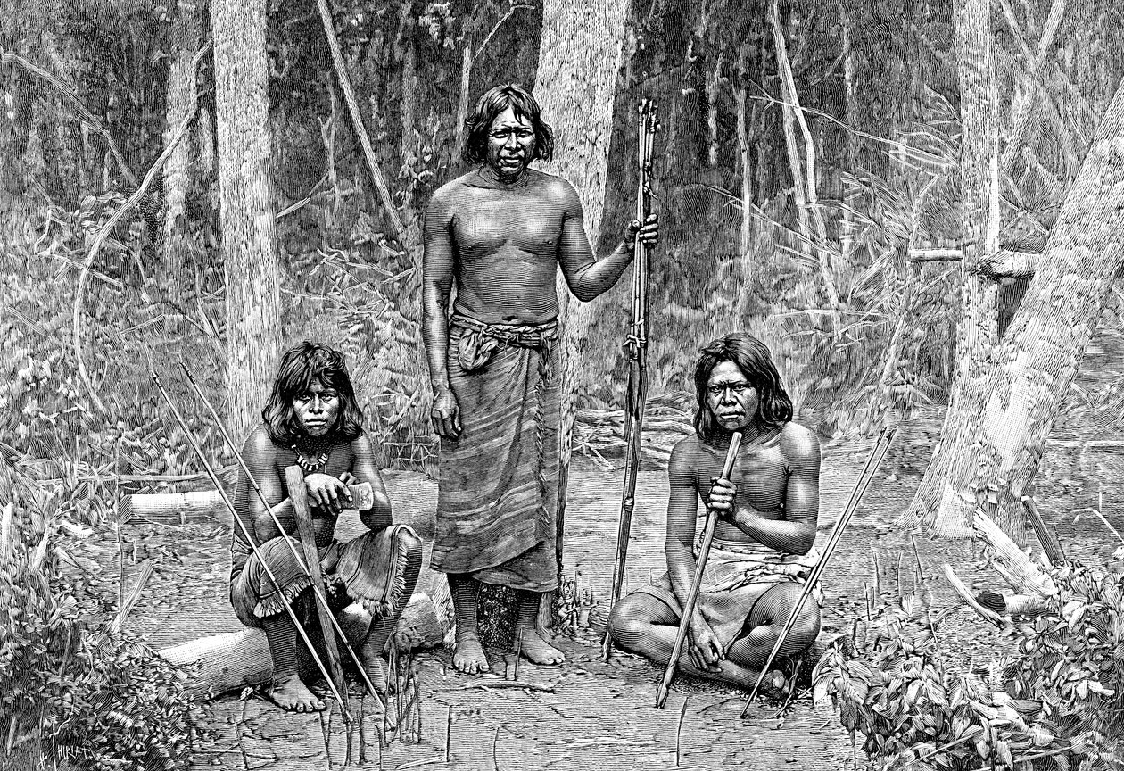 Indiáni Angaite, Severní Chaco, Paraguay, 1895 od Unbekannt